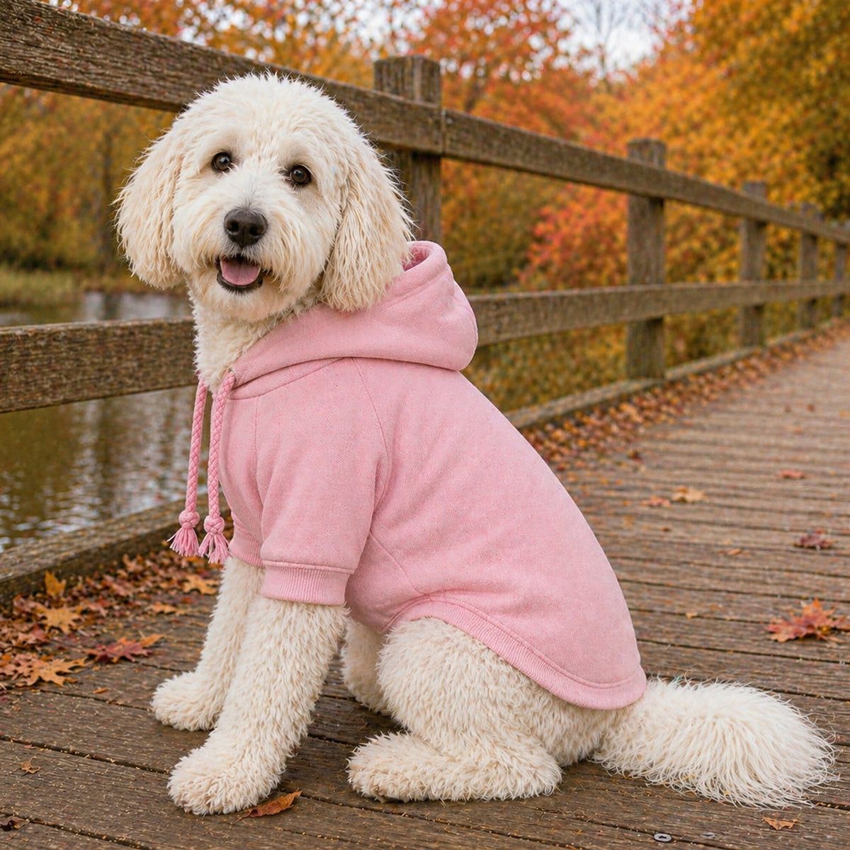 Plush Cotton Hooded Dog Sweater