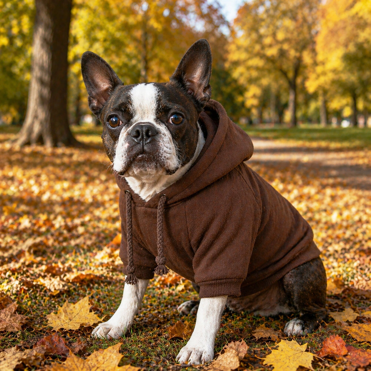 Plush Cotton Hooded Dog Sweater