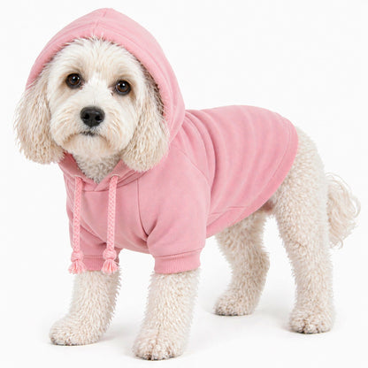 Plush Cotton Hooded Dog Sweater