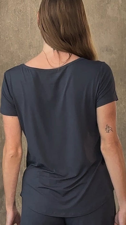 Women's Bamboo Lounge Set, Tee and Shorts