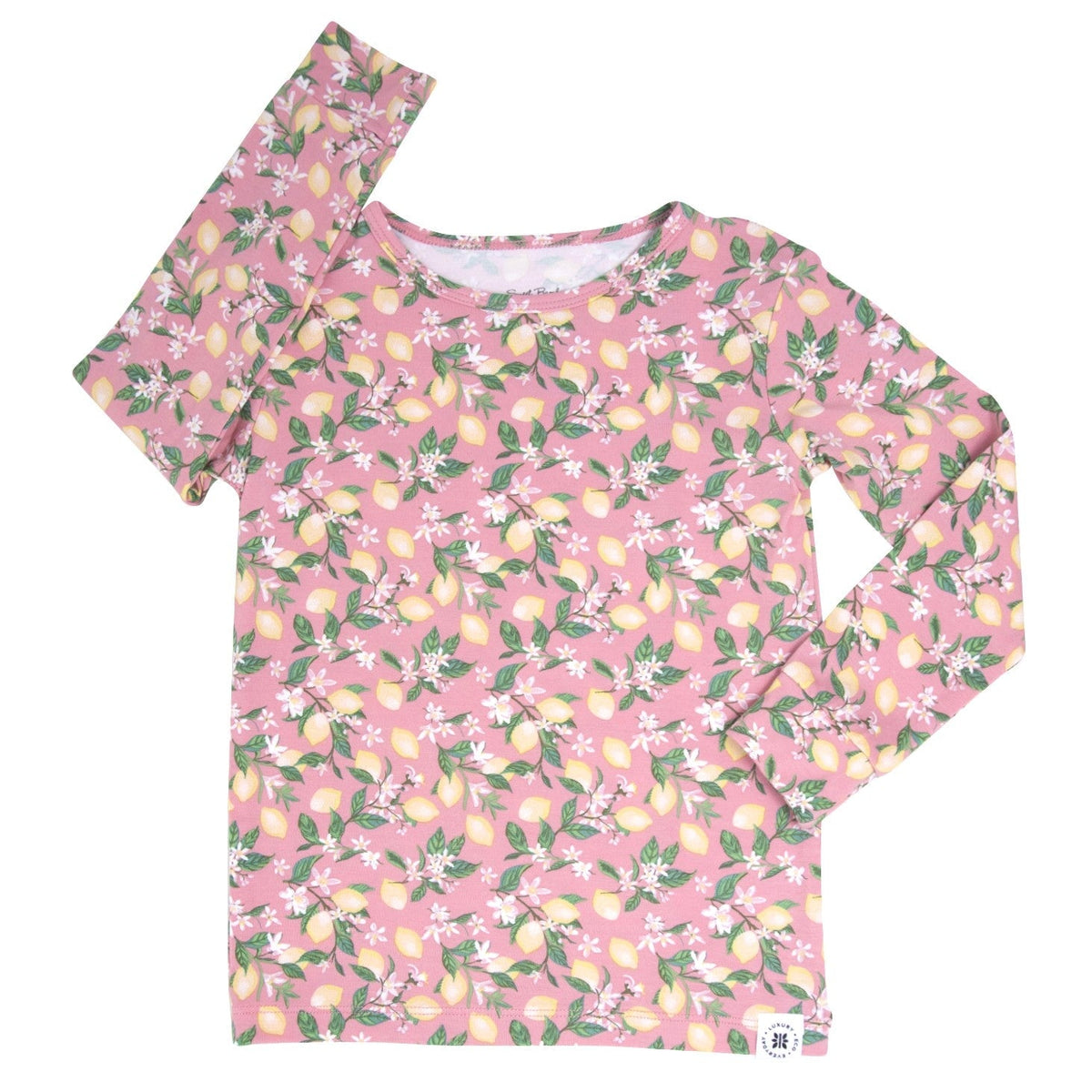 Pink Lemon Floral Print Pajama Set