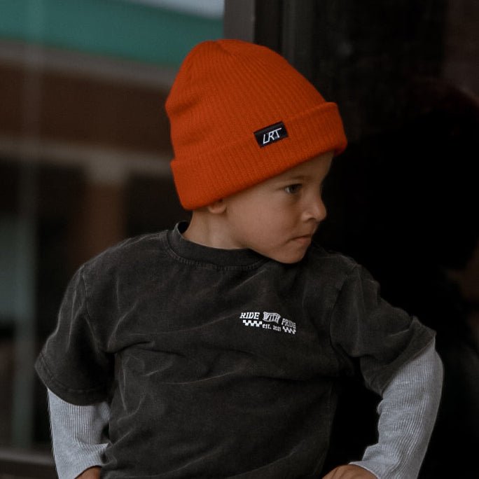 Kids' Fisherman Beanie, Red