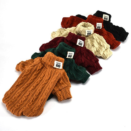 Knit Turtleneck Sweater for Small Dogs & Cats