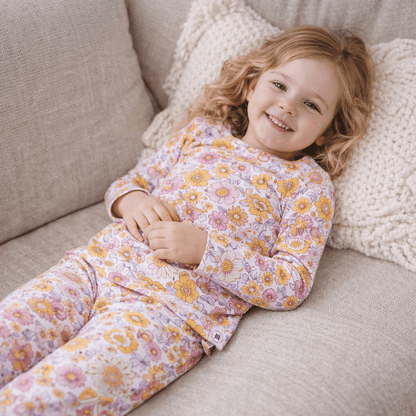Retro Vintage Flowers Pajama Set