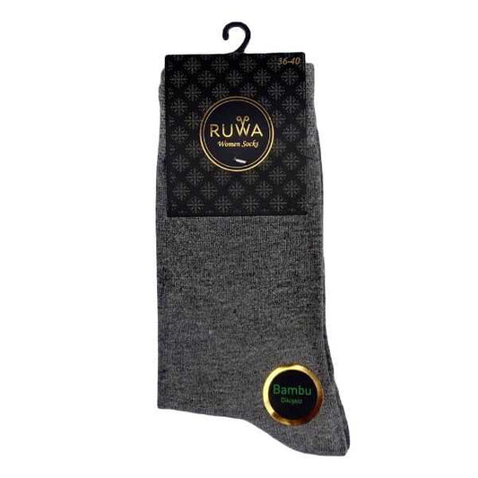 Women's Bamboo Crew Socks, Grey