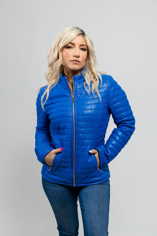 Women's Skylar Faux Leather Puffer Jacket