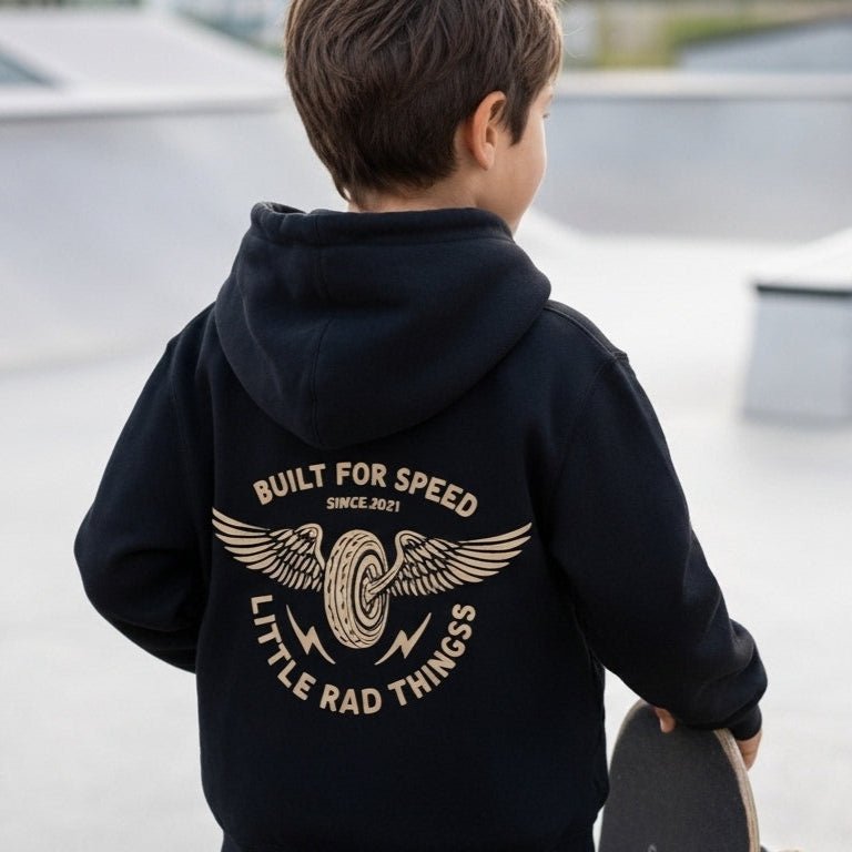 Winged Mechanic Hoodie – Black