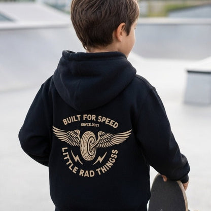 Winged Mechanic Hoodie – Black