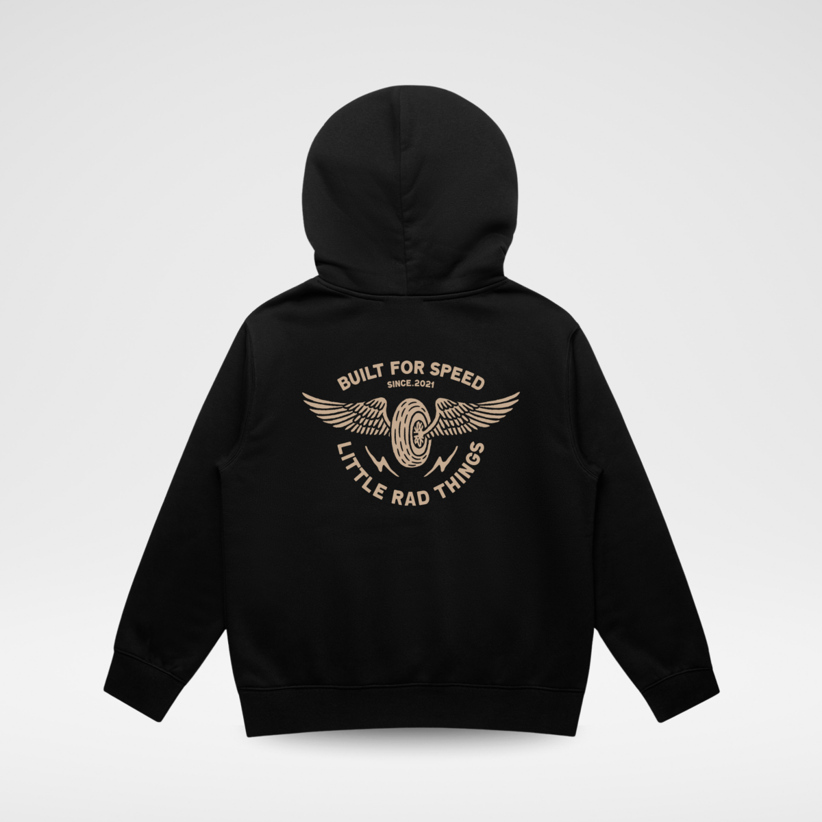 Winged Mechanic Hoodie – Black