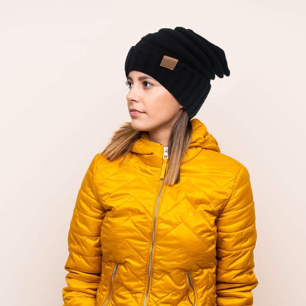 Women's Sherpa-Lined Knit Beanie