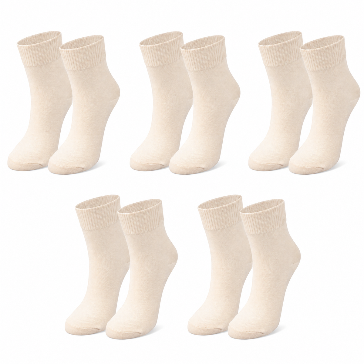 Kids' Organic Cotton Crew Socks – 5-Pack