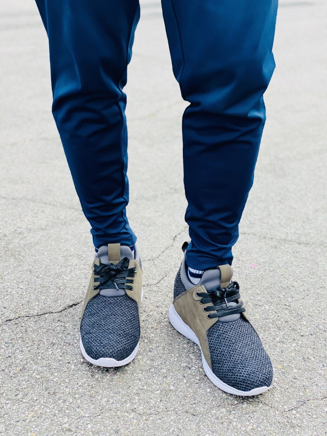 Men's Charcoal Elevator Sneakers