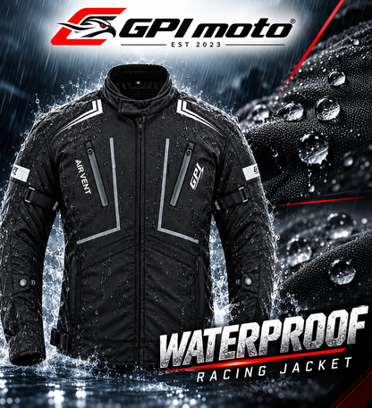 Men's All-Season Motorcycle Jacket – Black, 4 Pockets
