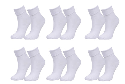Women's Organic Cotton Crew Socks, 6-Pack