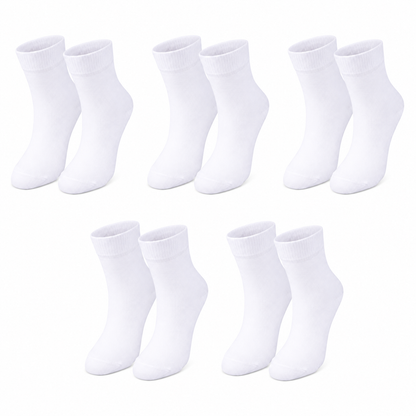 Kids' Organic Cotton Crew Socks – 5-Pack