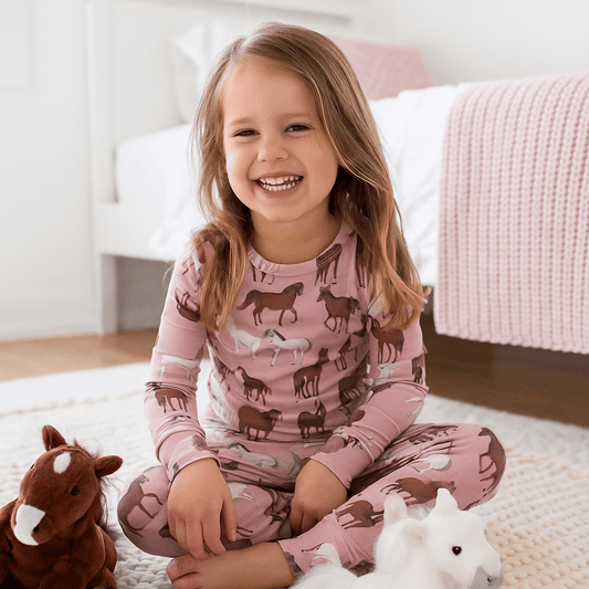 Kids' Bamboo Pajama Set – Wild Horses