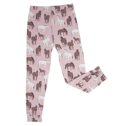 Kids' Bamboo Pajama Set – Wild Horses