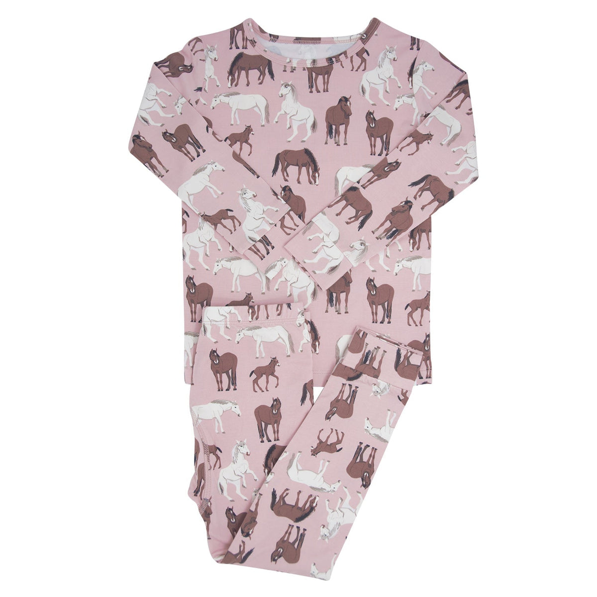 Kids' Bamboo Pajama Set – Wild Horses