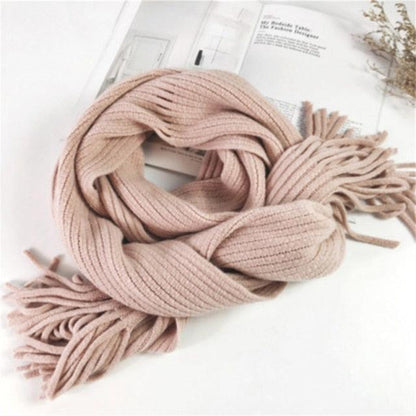 Soft Tassel Wrap Scarf