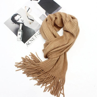 Soft Tassel Wrap Scarf