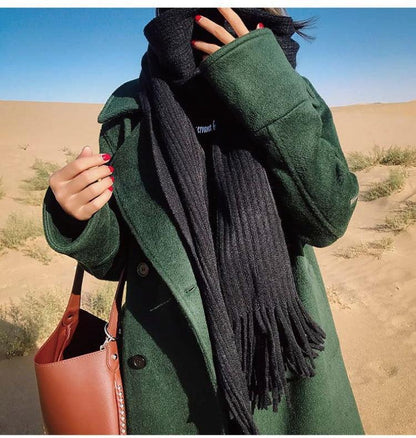 Soft Tassel Wrap Scarf