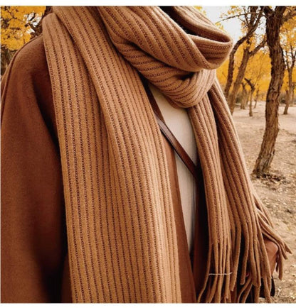 Soft Tassel Wrap Scarf