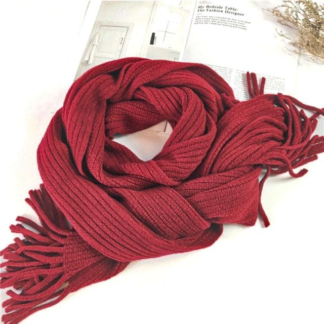 Soft Tassel Wrap Scarf