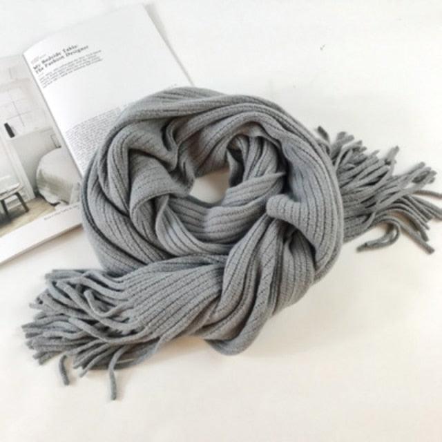 Soft Tassel Wrap Scarf