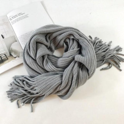 Soft Tassel Wrap Scarf