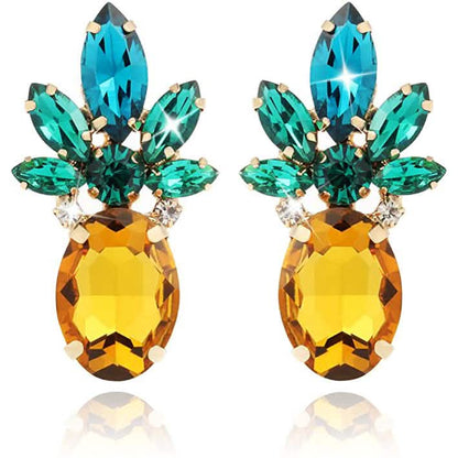 Women's Crystal Pineapple Earrings