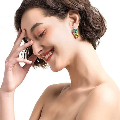 Women's Crystal Pineapple Earrings