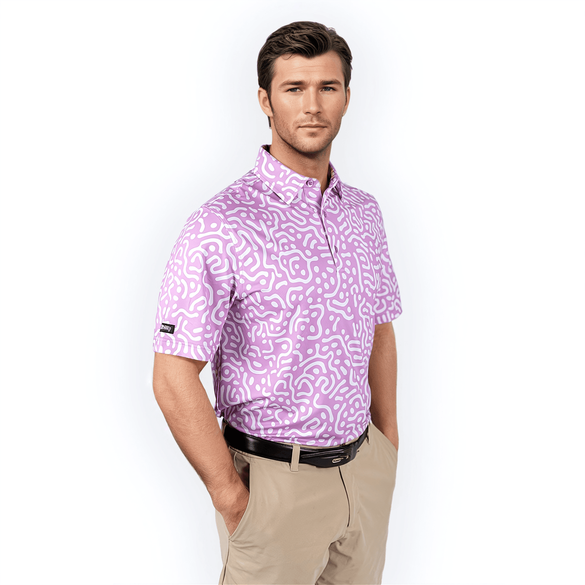 Men's Wrong Fairway Polo – Lavender
