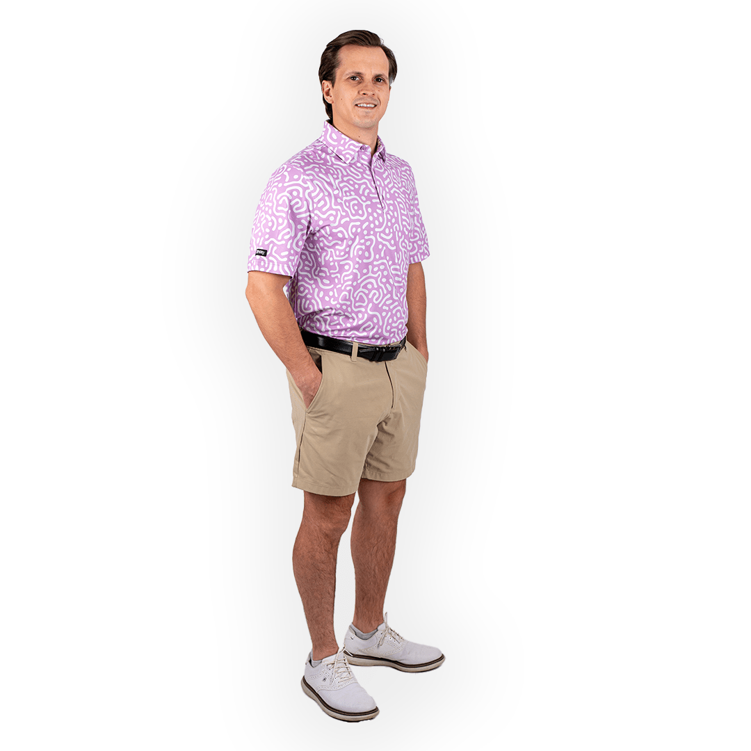 Men's Wrong Fairway Polo – Lavender