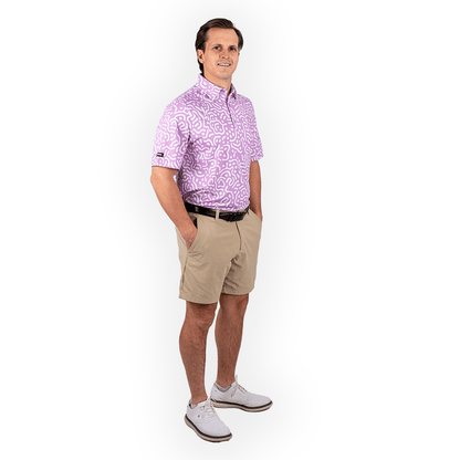 Men's Wrong Fairway Polo – Lavender